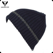 High Quality Wool Rib Knitted Men Beanie with Cuff
